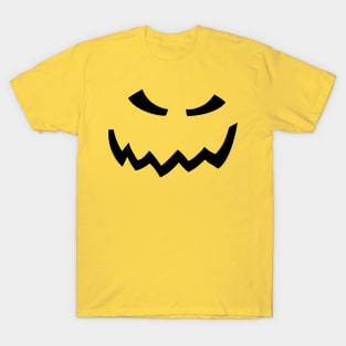 Frowning Halloween Pumpkin Face T-Shirt